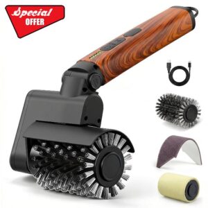 Electric Grill Brush 3-in-1 Kit – Cordless BBQ Cleaner with Reinforced Safe Metal Bristles – 2 Hours Runtime