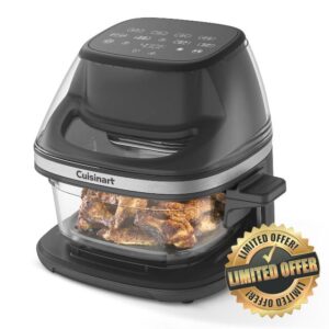 Cuisinart ClearView 4-Quart Air Fryer with Glass Basket and PFAS-Free Ceramic Nonstick Crisper Plate