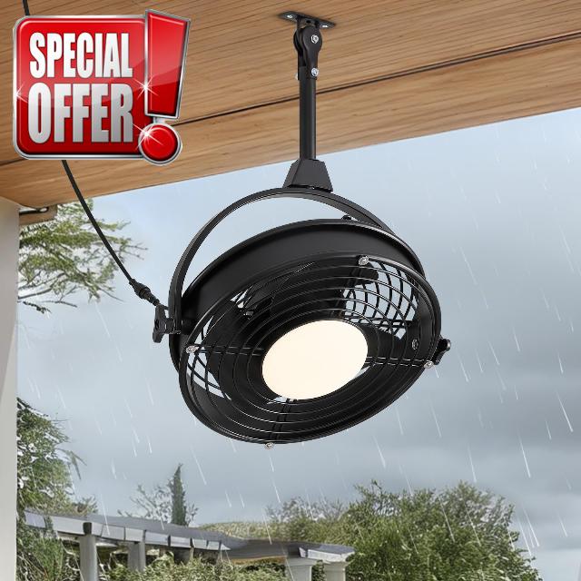 20" Outdoor Ceiling Fan with Lights