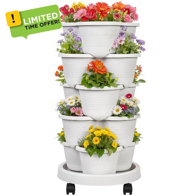VECELO 5 Tier Vertical Garden Planter