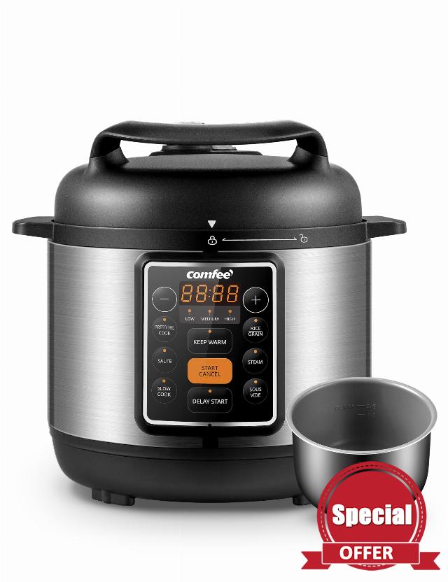 COMFEE’ 7-in-1 Small Electric Pressure Cooker