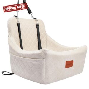 Lealchum Dog Car Seat for Medium Dogs Up to 40lbs