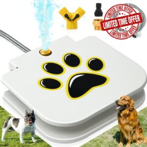 Dog Water Fountain Outdoor Drinking Water Toy for Large Dogs