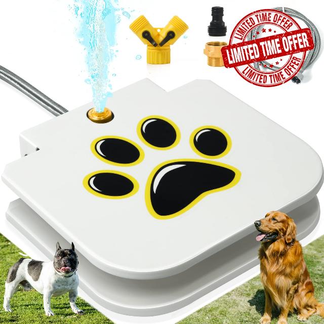 Dog Water Fountain Outdoor Drinking Water Toy for Large Dogs