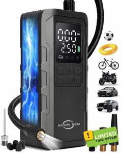 Tire Inflator Portable Air Compressor - 7500mAh Air Pump for Car Tires
