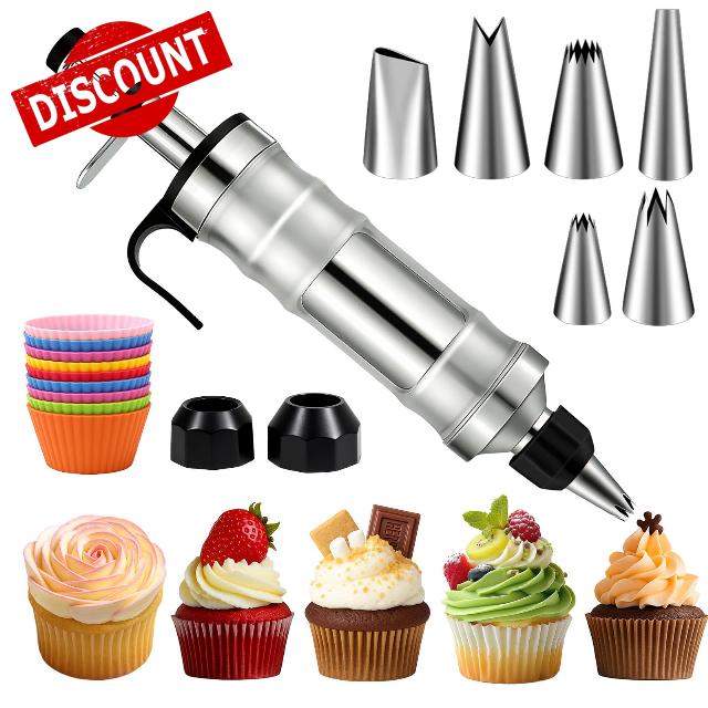 FANTEXY Dessert Decorating Syringe Set