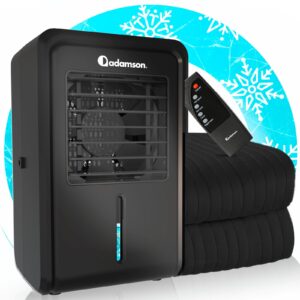 Adamson B10 Midnight Bed Cooling System - Twin 75” L x 39” W - New - 100% Cotton Mattress Cooling Bed Pad for Night Sweats - Ideal for Hot Sleepers - 5-Year Assurance