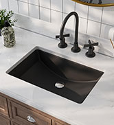 DeerValley Ursa Undermount Bathroom Sink, 17.91”x 12.8” Vessel Sinks Rectangle Undermount Sink Mo...