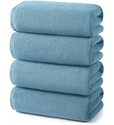 ecolook Bath Towels Set of 4,100% Cotton,27 x 55 Inches,Quick-Drying & Absorbent,Soft,Lightweight...