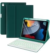 iPad 7th/8th/9th Generation Case with Keyboard 10.2-inch 2019/2020/2021, iPad Air 3rd/Pro 10.5-in...