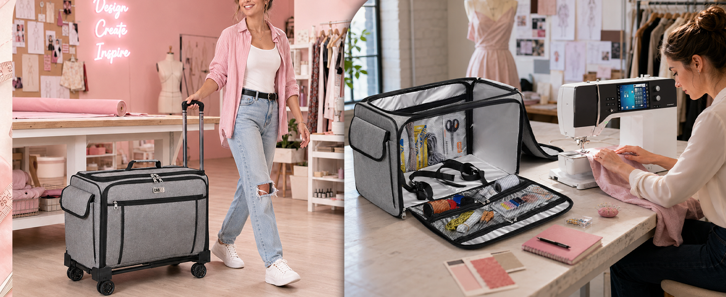 CAB55 Rolling Sewing Machine bag