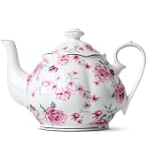 BTaT- Tea Cups, Tea Cups and Saucers Set of 6, Tea Set, Floral Tea Cups (8oz), Tea Cups and Sauce...
