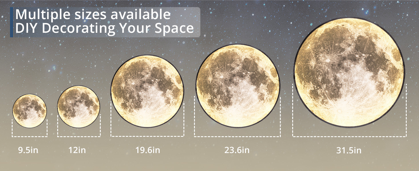 moon wall lamp