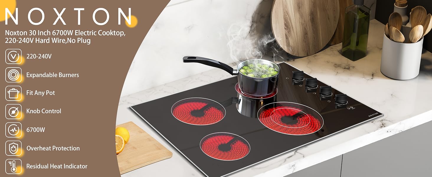 30 inch electric cooktop