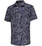 Lempue Printed Mens Golf Polo Shirts Short Sleeve Moisture Wicking Dry Fit Golf Shirts Casual Sty...