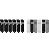 Stance Icon Crew + Quarter 6-Pack Bundle, Multi/Black, Large