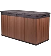 Keter Denali 200 Gallon Resin Large Deck Box-Organization and Storage for Patio Furniture, Outdoo...
