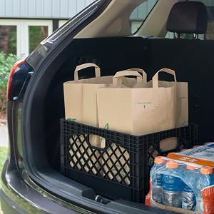 rectangular milk crate transport sports equipment to park