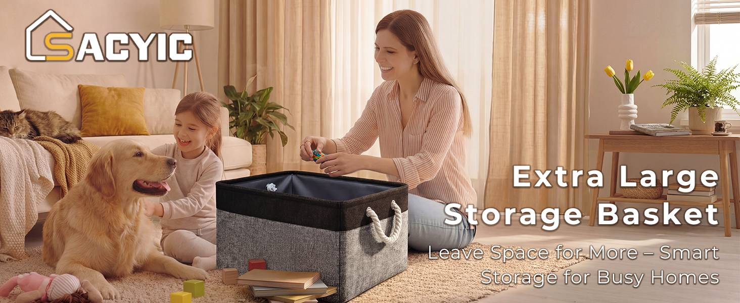 EXTRA LARGE STORAGE BASKET