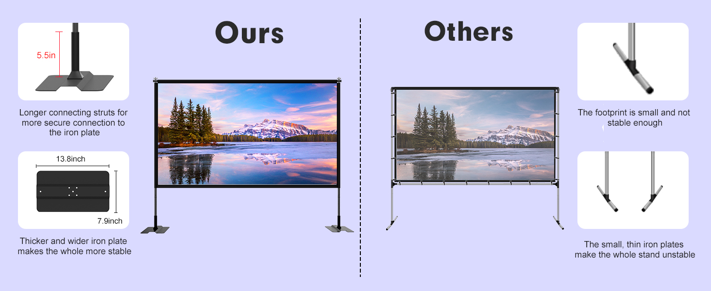 portable projector screen