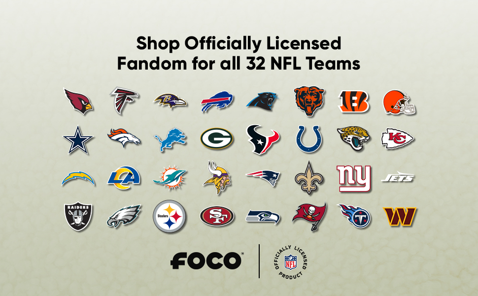 Shop Officially Licensed Fandom for all 32 NFL Teams