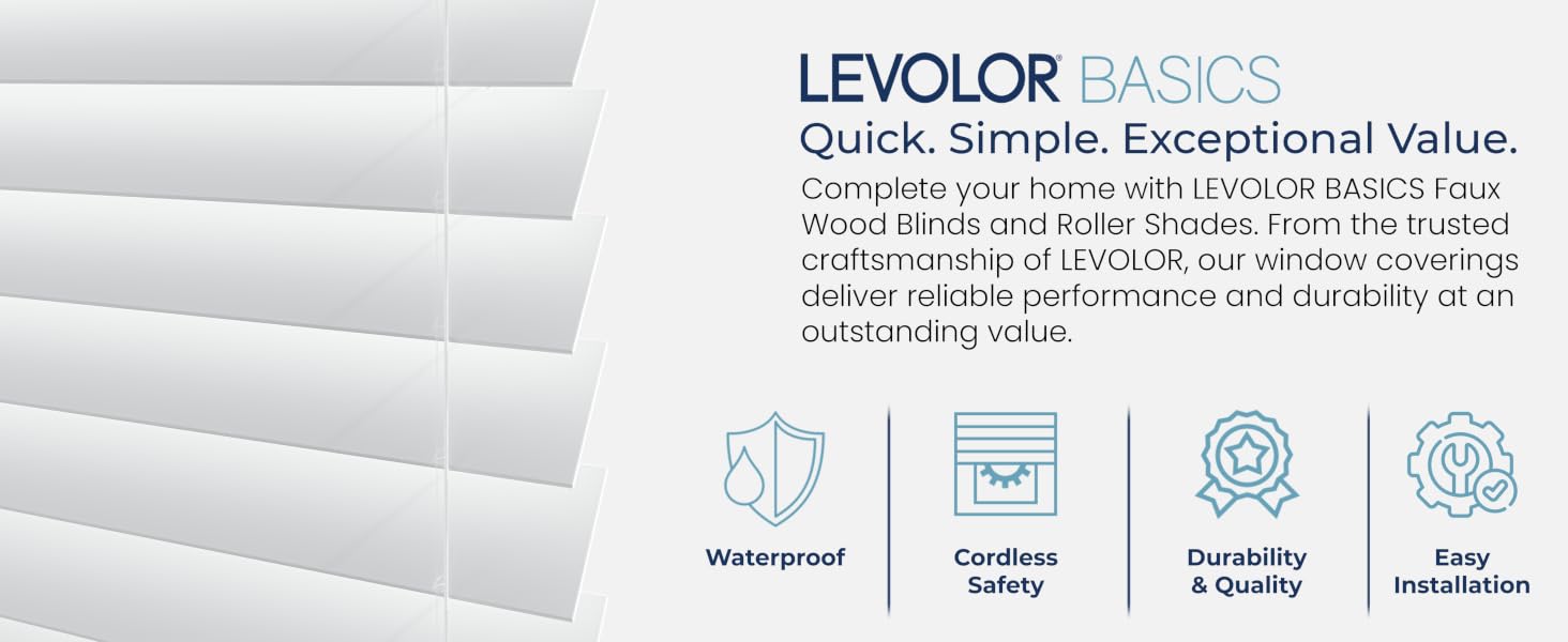 Levolor Basics Faux Wood