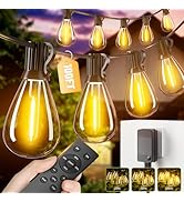 Amzrap 200FT LED Outdoor String Lights Waterproof Patio Lights with Dimmable & Shatterproof Repla...