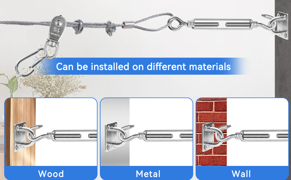 Heavy Duty Batting Cage Netting Wire Tension Kit