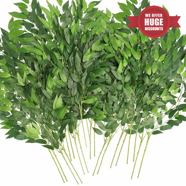 Artificial Italian Ruscus Greenery Stems