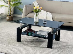 Btrpily Living Room Rectangle Coffee Table