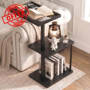 Faesun C Table End Table Adjustable Height