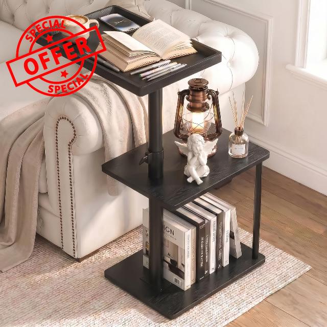 Faesun C Table End Table Adjustable Height