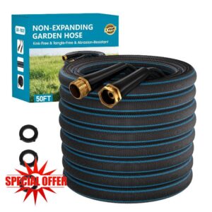 50FT Non-Expanding Garden Hose