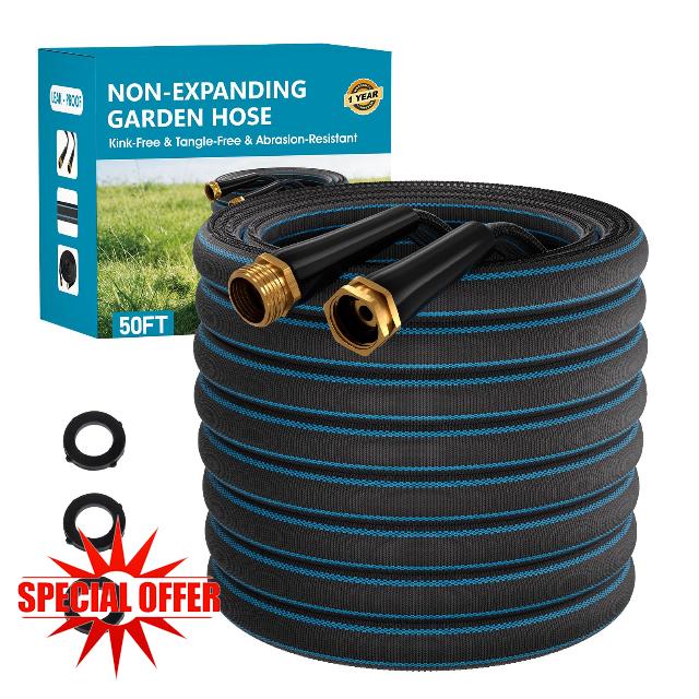 50FT Non-Expanding Garden Hose