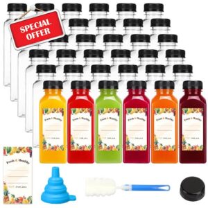 Moretoes 128pcs 12oz Juice Bottles