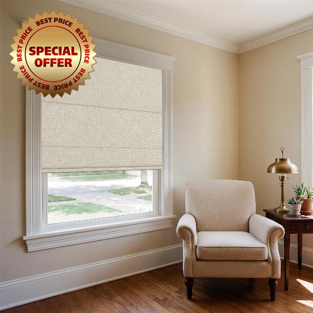 No Drill Roman Shades for Windows No Tools Roman Shades