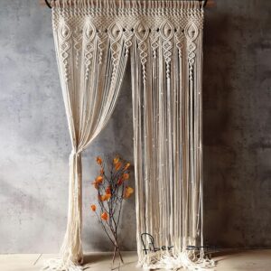 Boho Macrame Curtain for Wall Decor