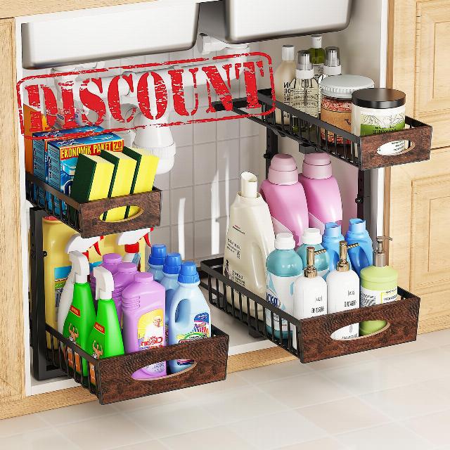 Under Sink Organizer 2 Pack