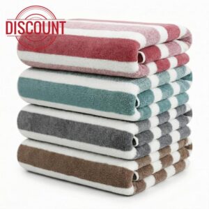 Stripe Beach Towel Oversized 4 Pack