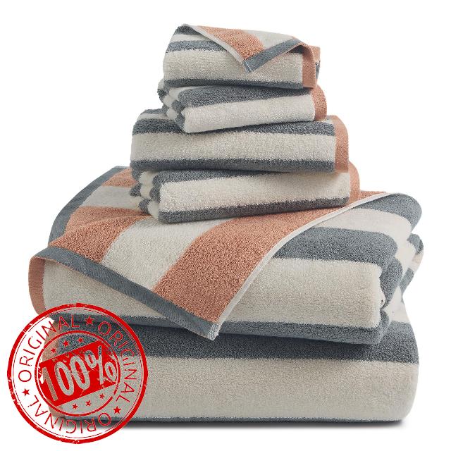 REDKISS 6 Piece Towel Set - 100% Cotton