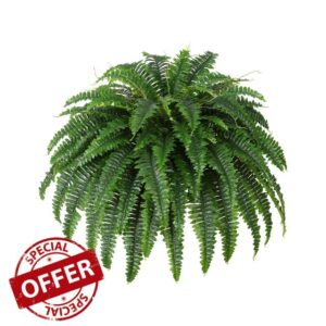Dkaltm Single Silky Artificial Boston Fern Bush