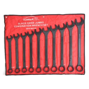 10 PC SAE Black-Oxide Jumbo Combo Wrench Set | 1-5/16" - 2"