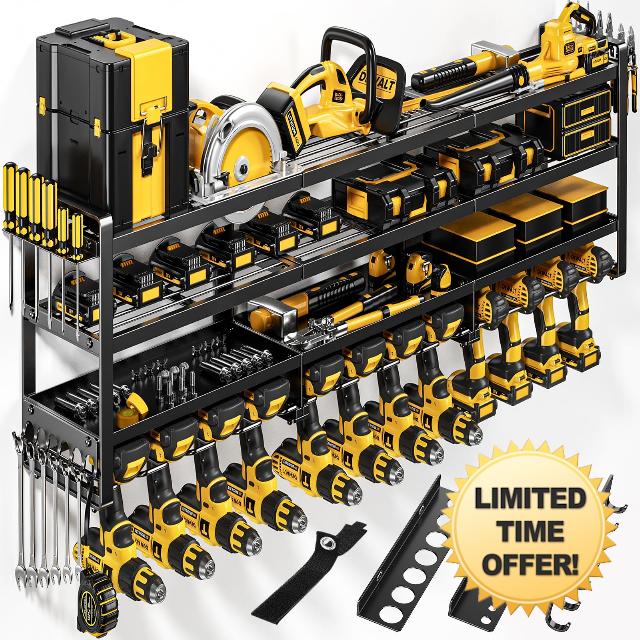 POKIPO 49" W Large Power Tool Organizer Wall Mount