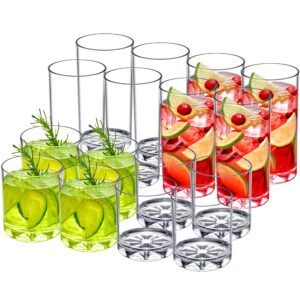 Amazing Abby - Liberty - 12-Ounce and 16-Ounce Plastic Tumblers (Set of 16)