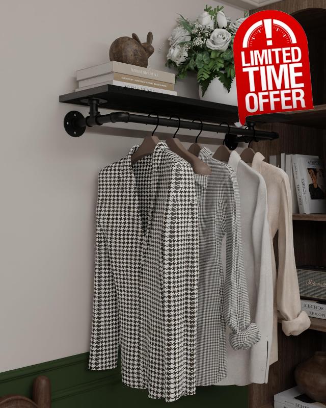 Black Clothes Rack 36in