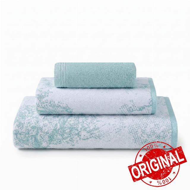 Superior Cotton Jaquard Absobent Marble Bath Towel Set