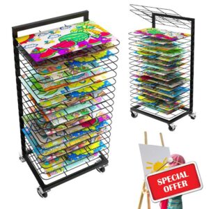 Art Drying Rack for Painting 18 Removable Shelves(A3) Metal