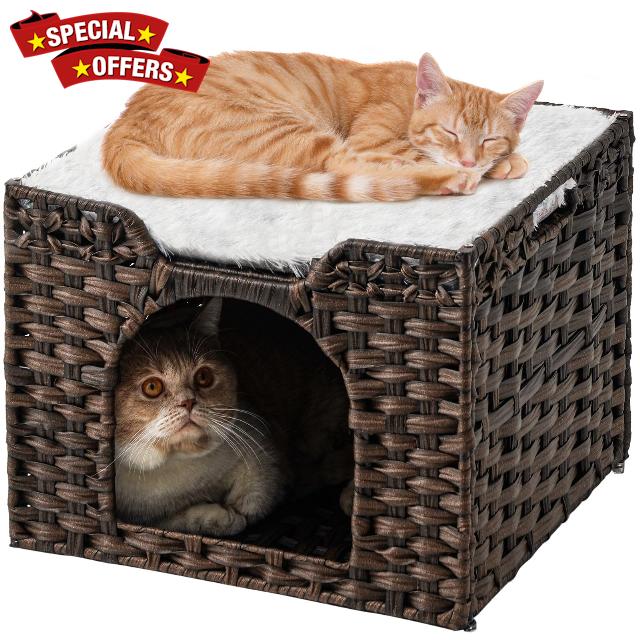 SETVSON Cat Beds Indoor Kitten House