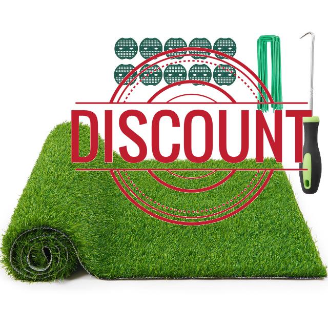 Realistic Artificial Grass Turf Indoor Outdoor: Fake Grass Turf with Drainage Holes
