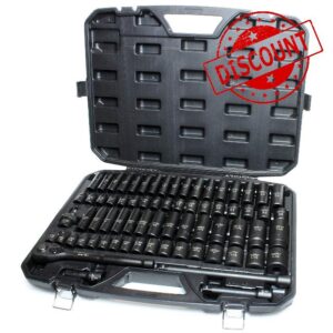 TIGHTSPOT 1/2" Drive 70pc Impact Socket MASTER SET with SAE & Metric from 5/16 Inch - 1-1/4 Inch